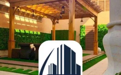 جلسات خشب مع قرميد الأحساء 0537959723– ديكورات خارجية فاخرة